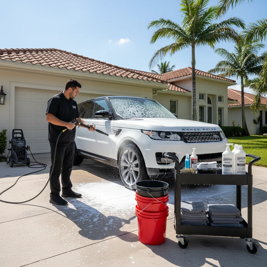Mobile detailing service in Florida driveway